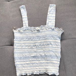 BP stretch smocked tank top size small